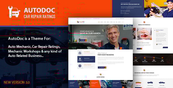Autodoc - Car Repair WordPress Theme Logo